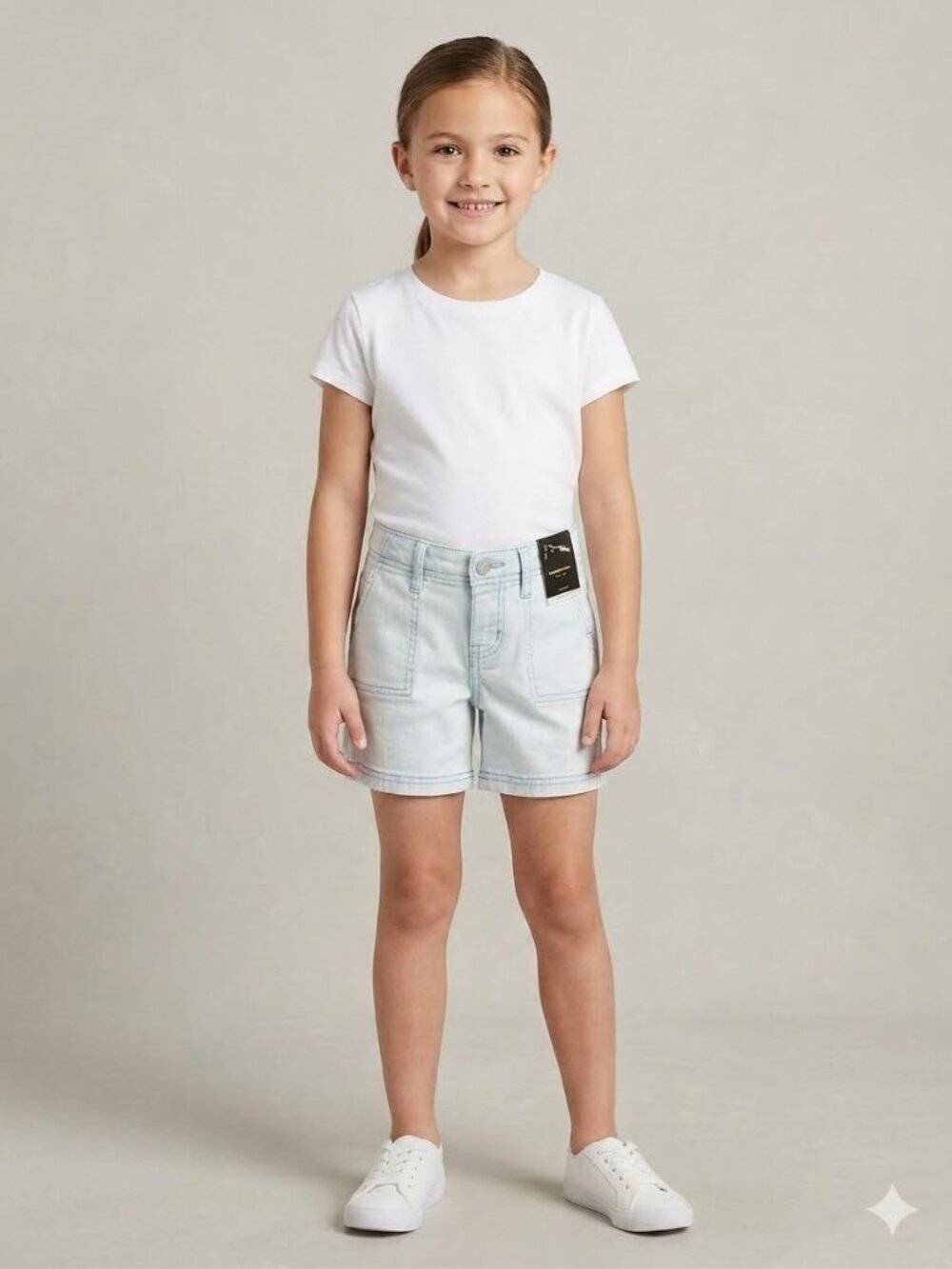 Art Class Girls Denim Shorts Light Wash Size 6/7